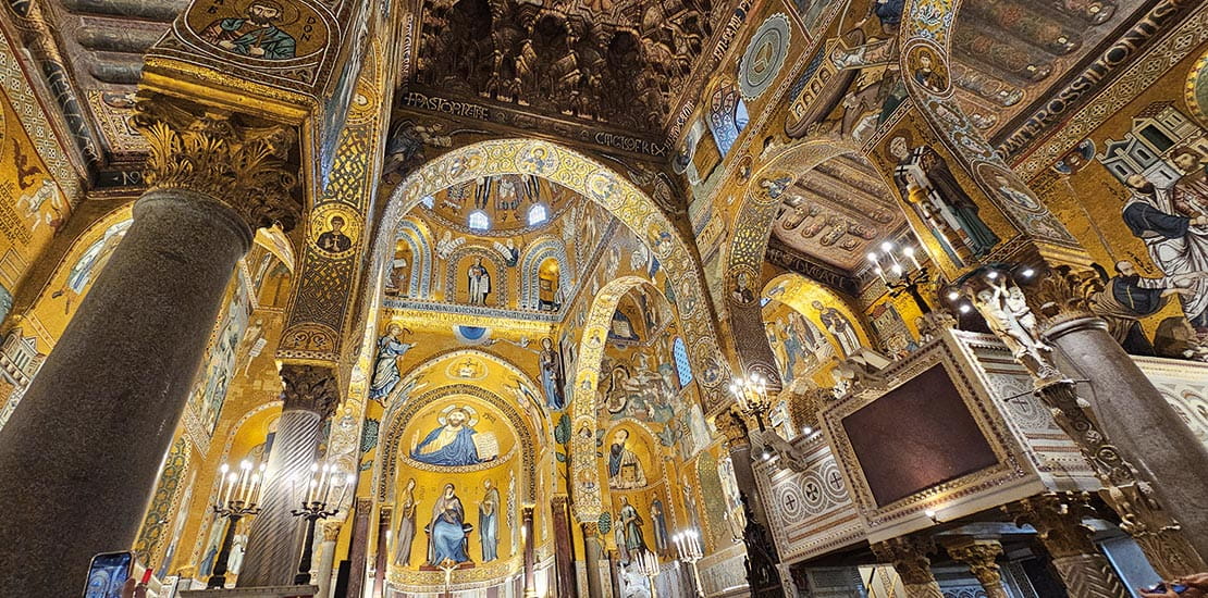 Inside Palermo Cathedral, Sicily
